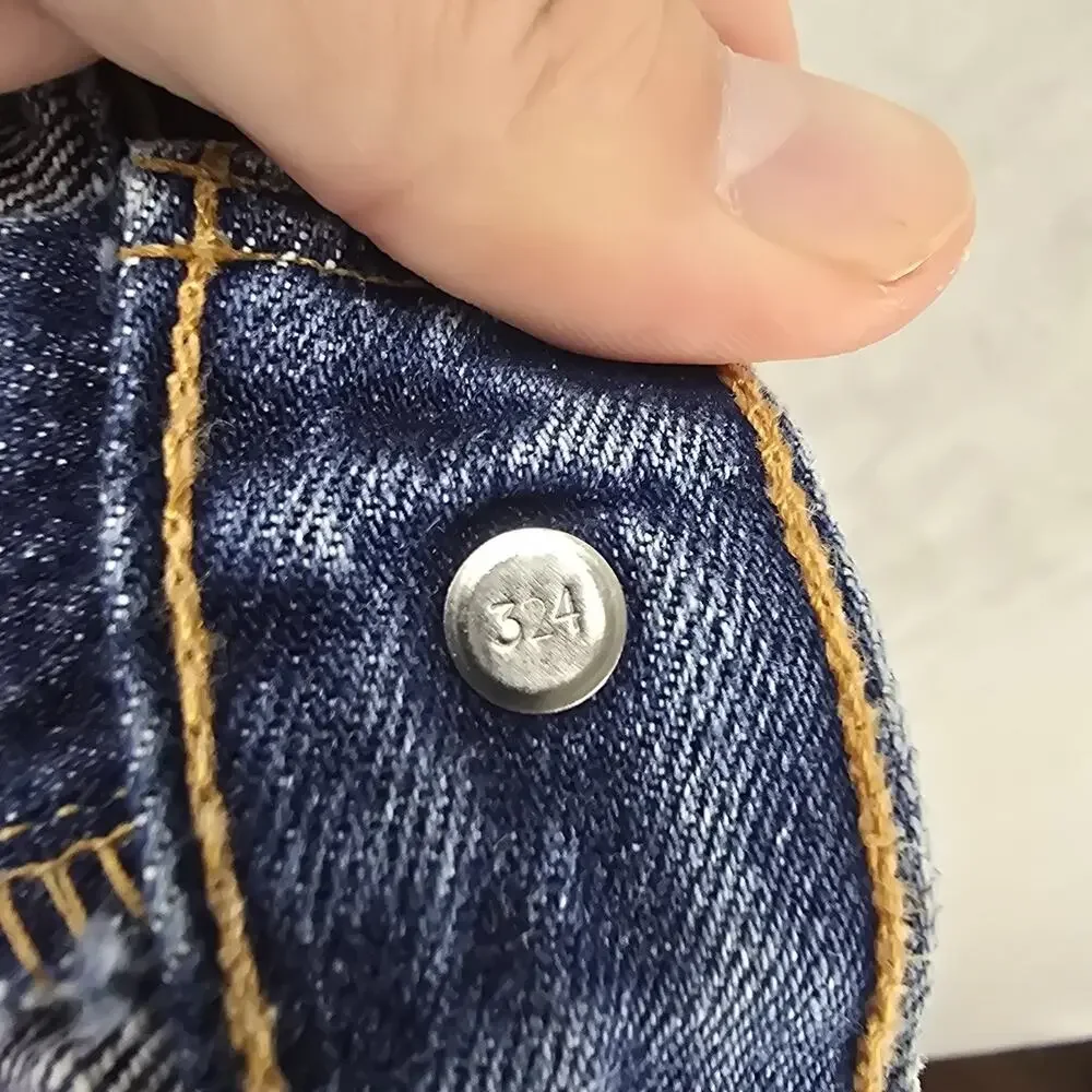 Vintage Levis 501 Jeans Mens 36x34 (Fits 35x32) Blue Straight Button Fly Y2K